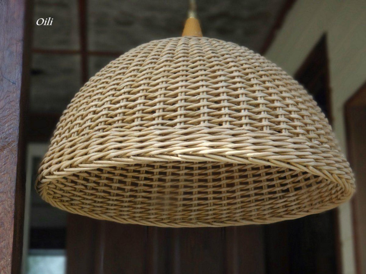 Плетеный абажур Леруа Мерлен