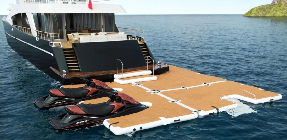 Надувная плавучая платформа