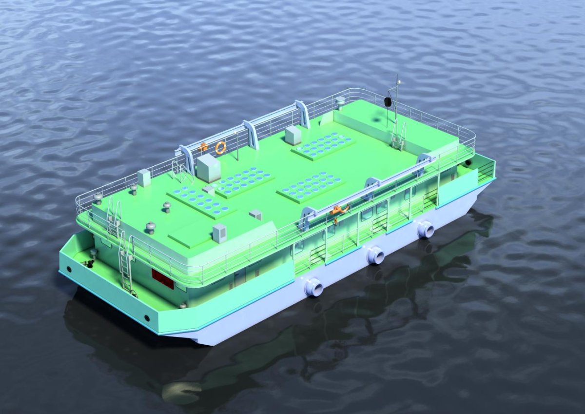 Плавучая насосная станция РН-2э