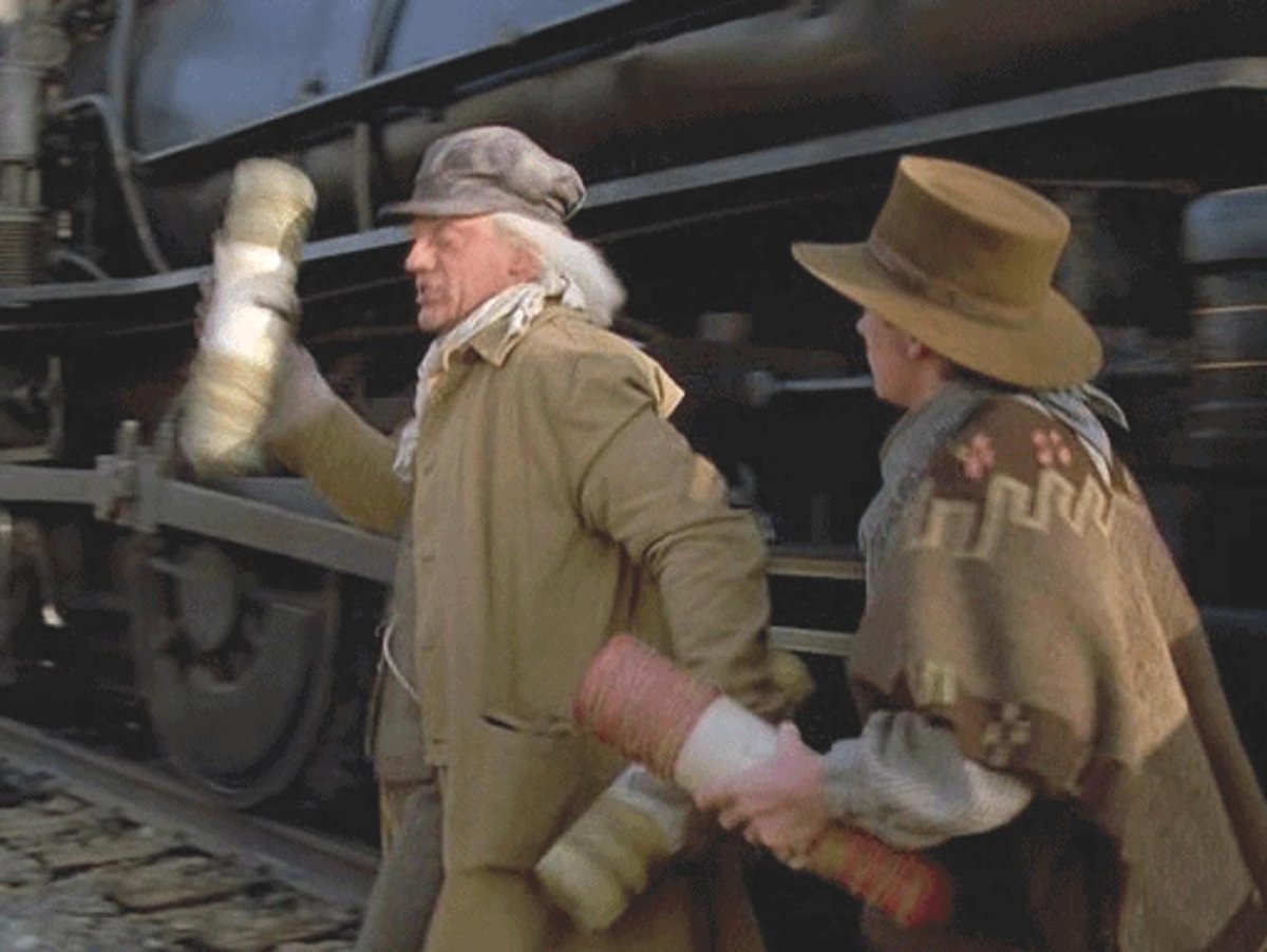 Назад в будущее 3 паровоз крушение