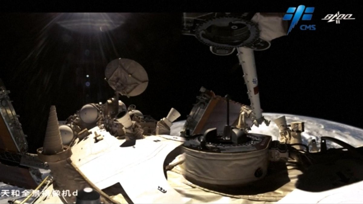 Тяньгун Космическая станция роботизированная рука