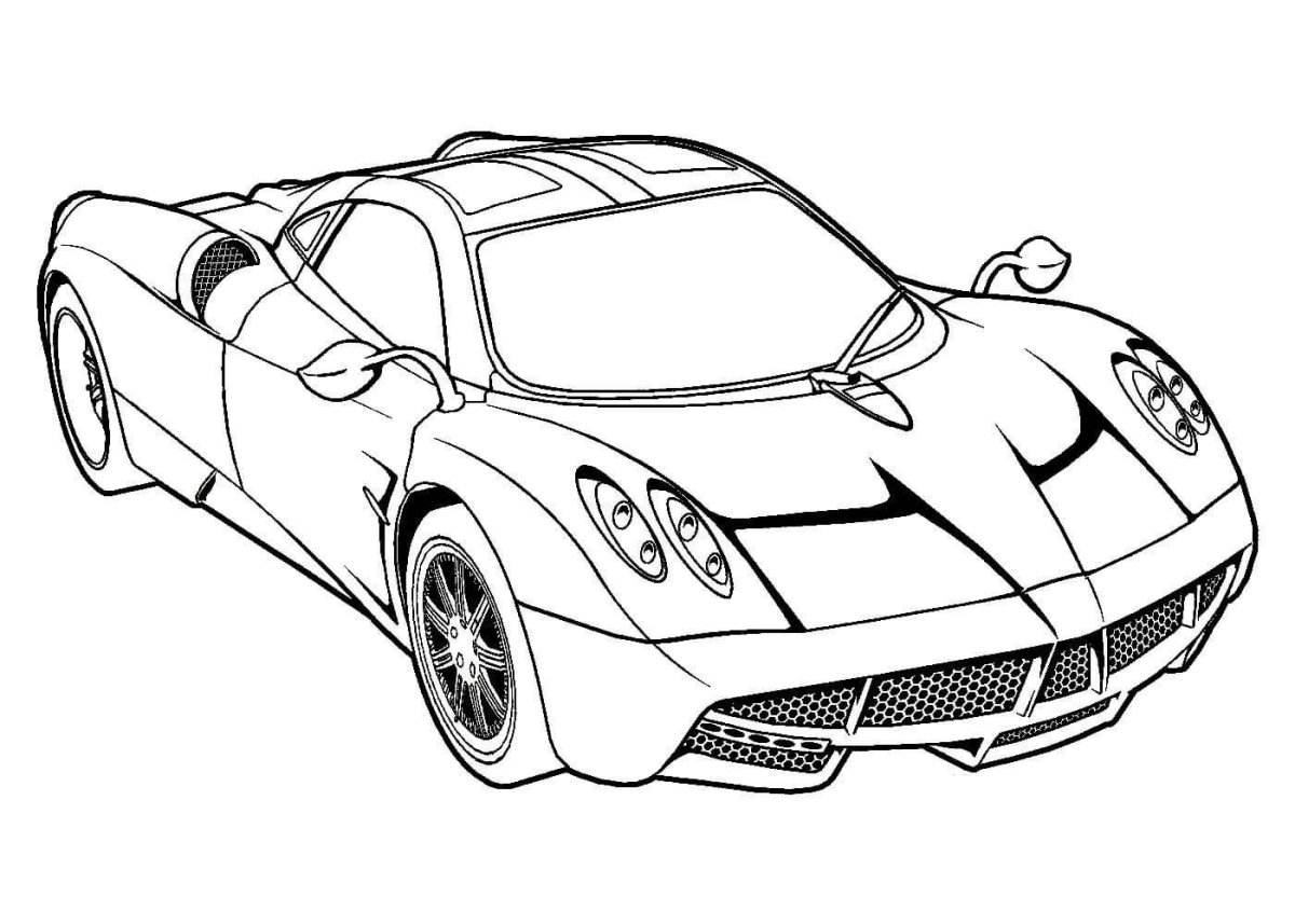 Раскраска Pagani Huayra