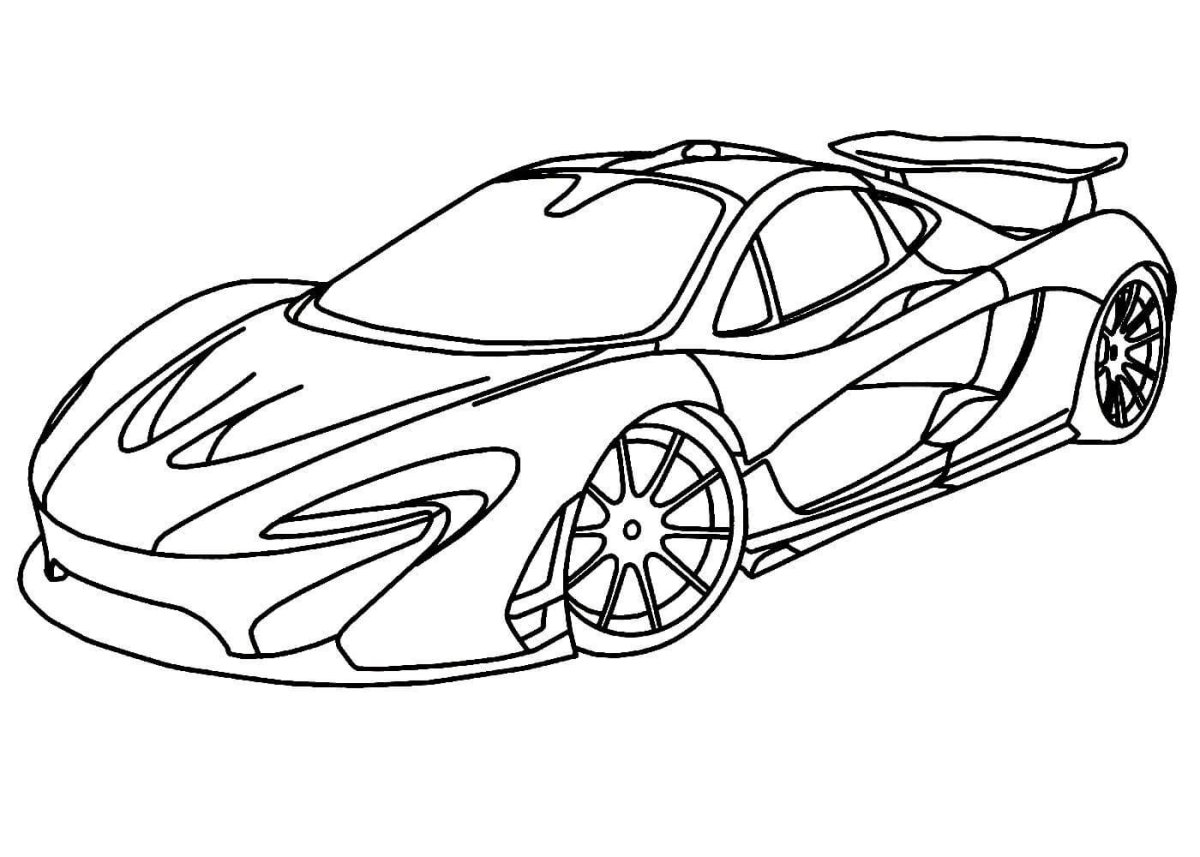 Макларен п1 рисунок