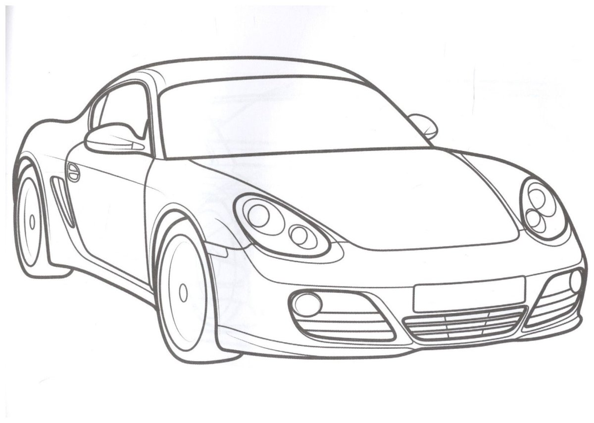 Раскраски спортивные машины