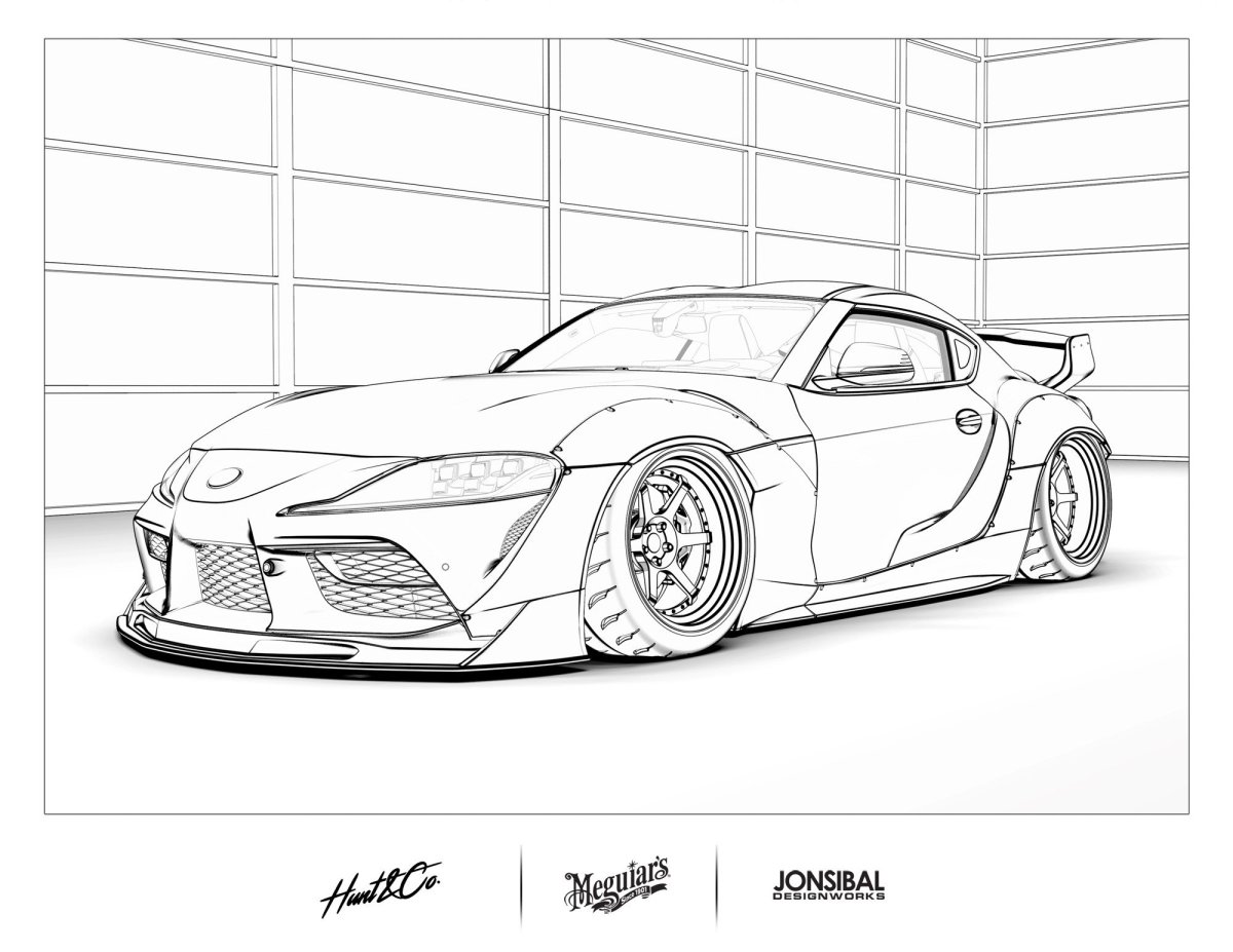 Toyota Supra a80 Blueprint