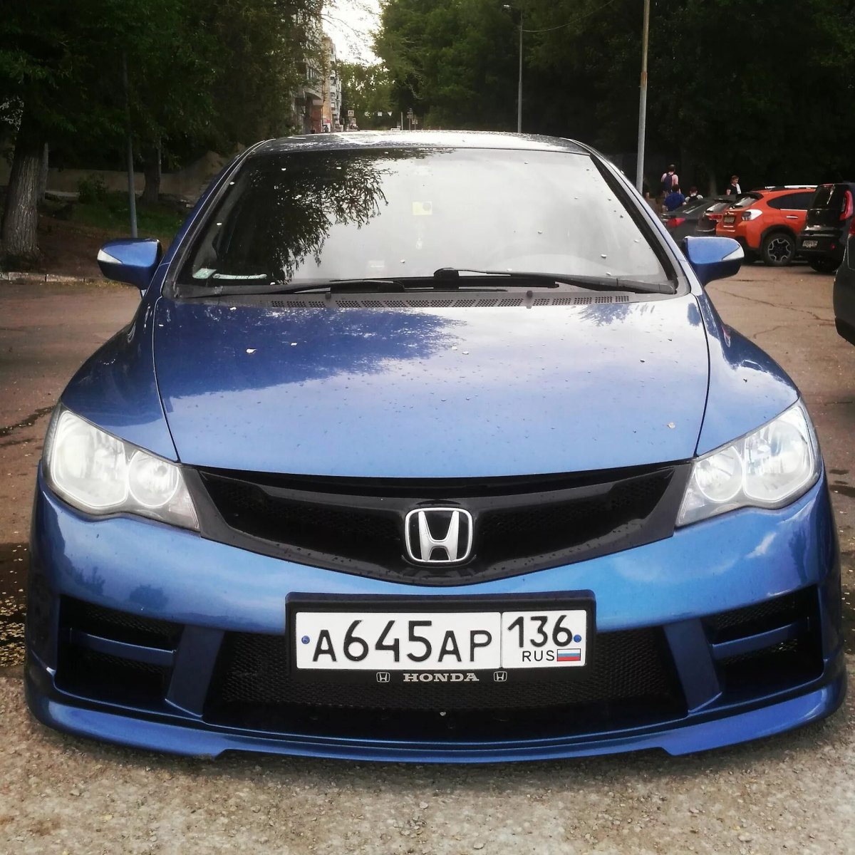 Honda Civic 4d решетка Mugen