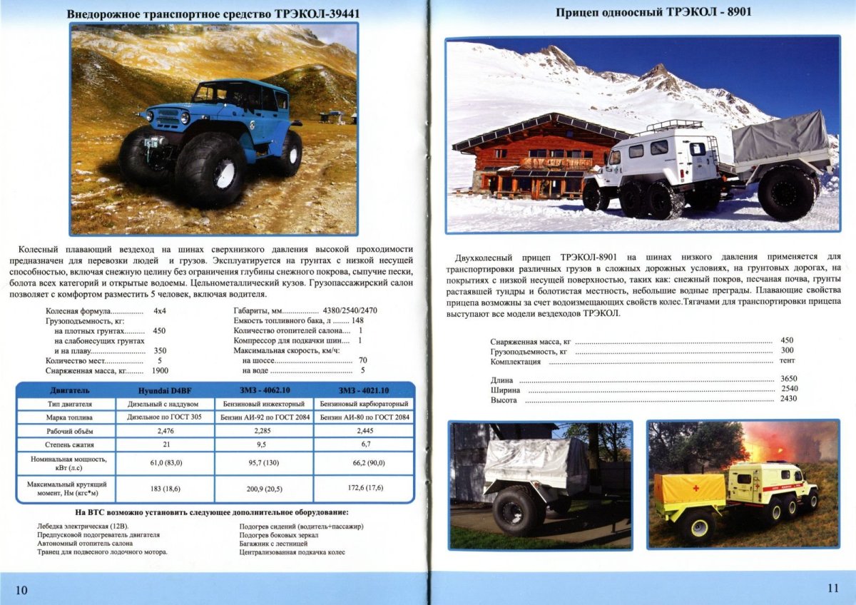 Трэкол-39041 снегоболотоходы