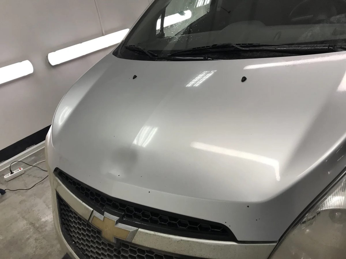 Вмятин без покраски капот