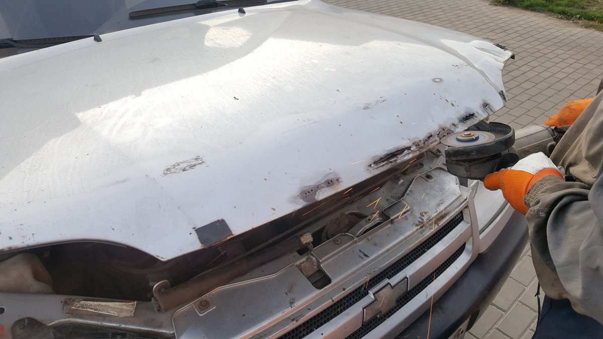 Покраска капота