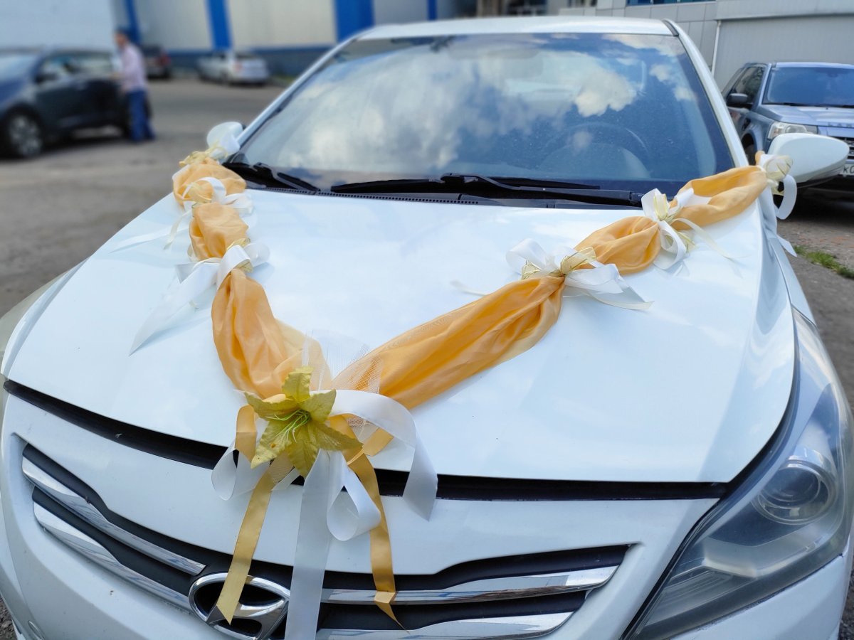 Ленты на машину на свадьбу