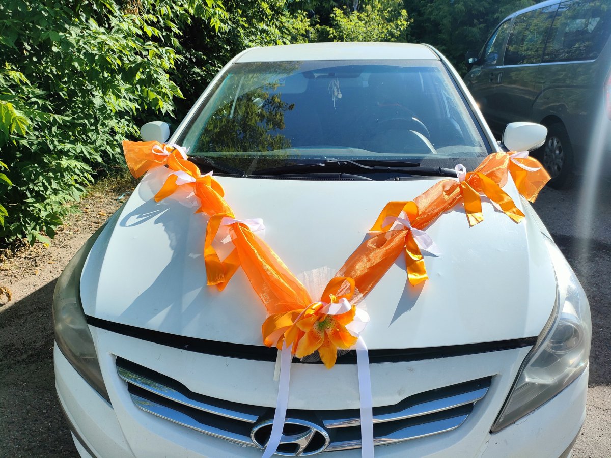 Банты на машину на свадьбу