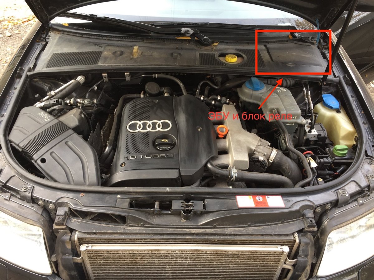 Ауди а6 2002 стартер расположения