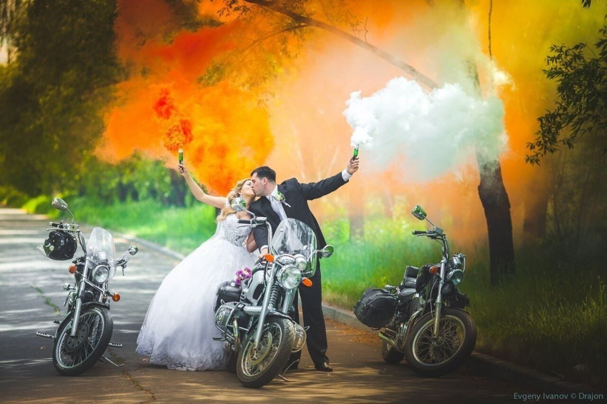 Мото свадьба