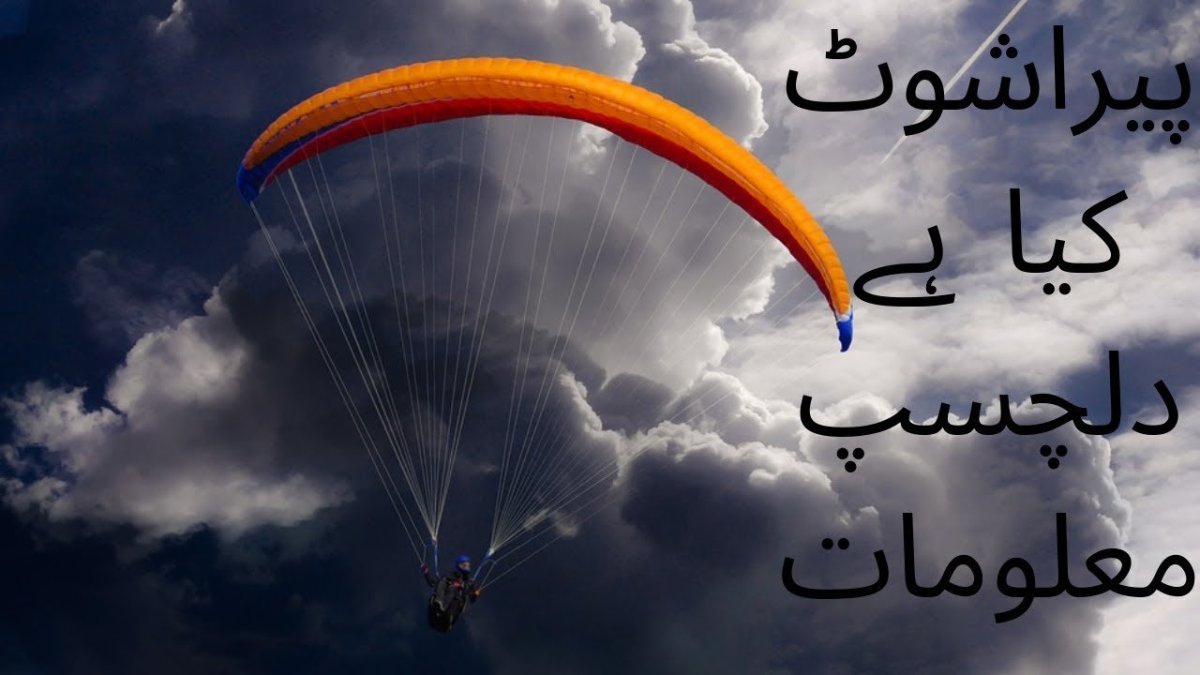 Полет в небе на параплане