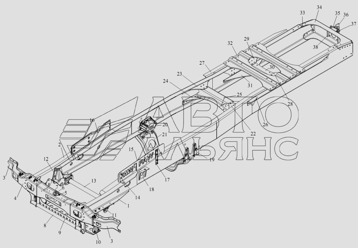 Рама КАМАЗ 5320