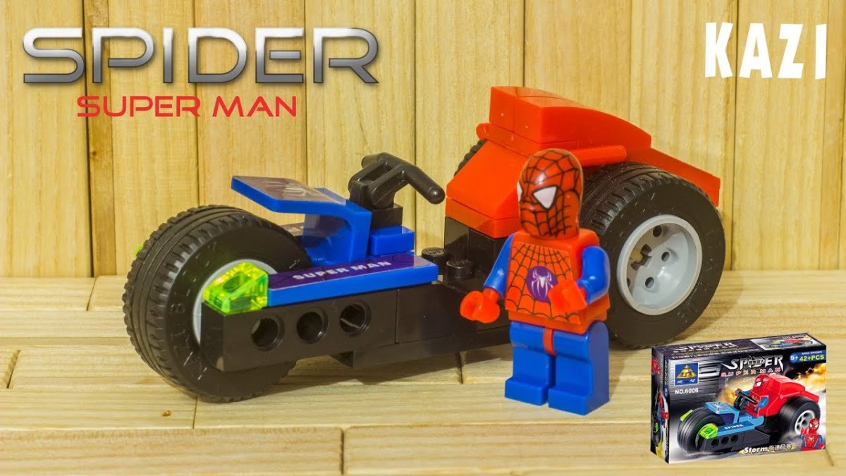 Kazi конструктор Spider man трицикл 6006