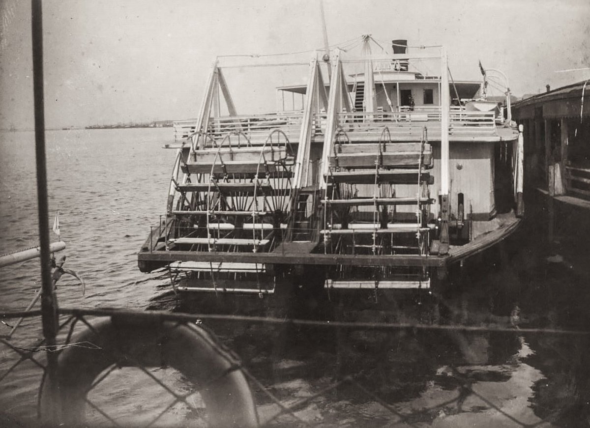 Пароход на Волге 19 век