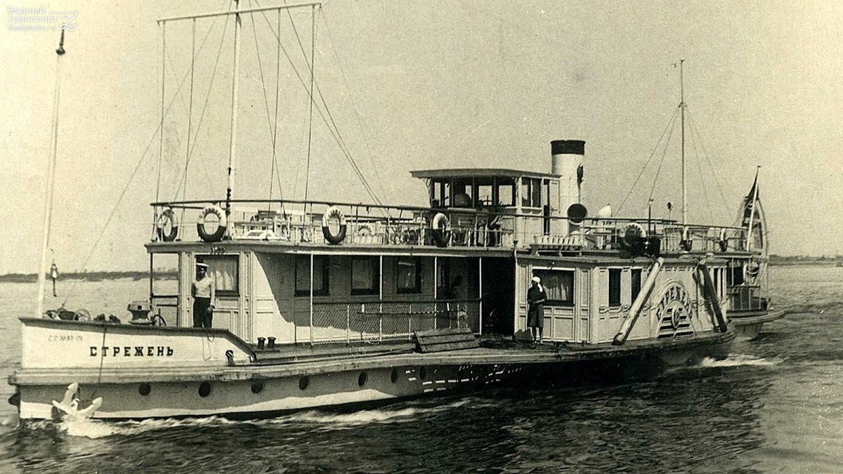Первый буксирный пароход Волга