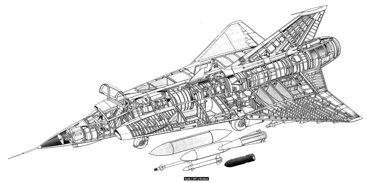 Saab 105 чертеж