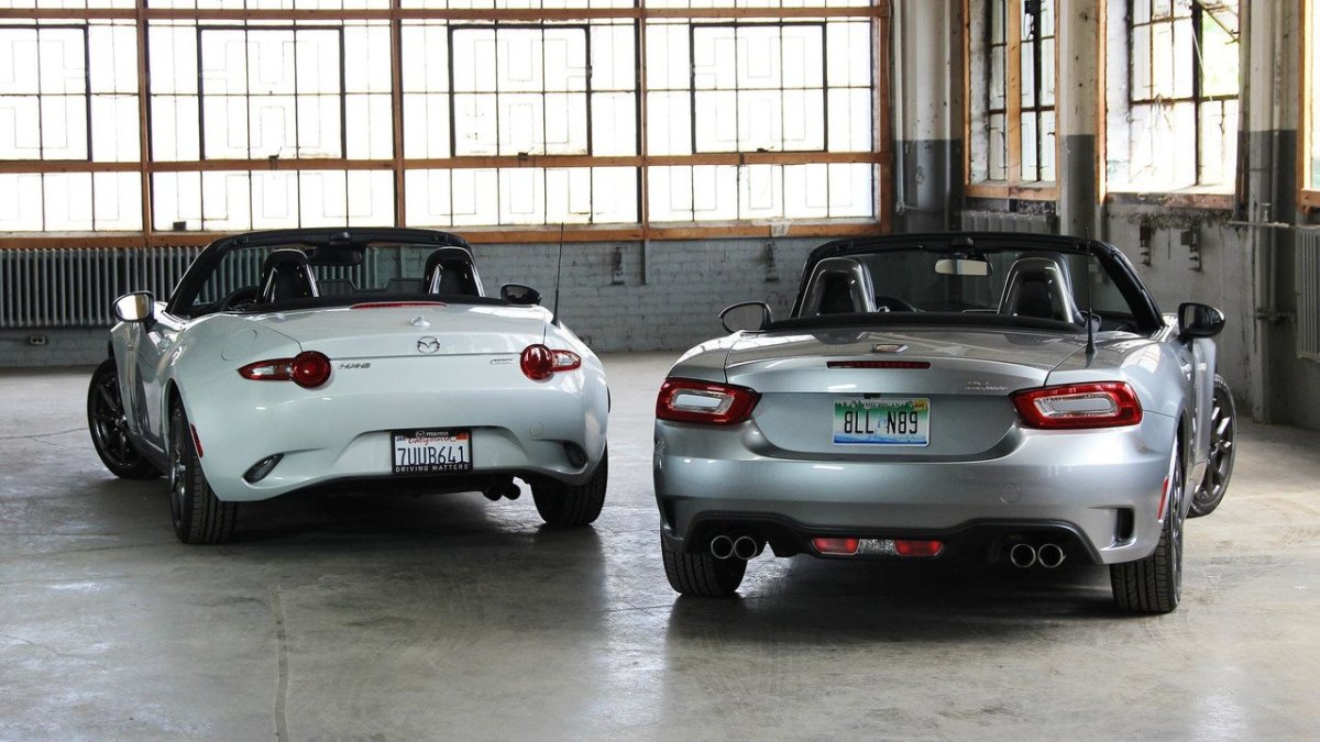 Мазда мх5 и Фиат 124 Спайдер