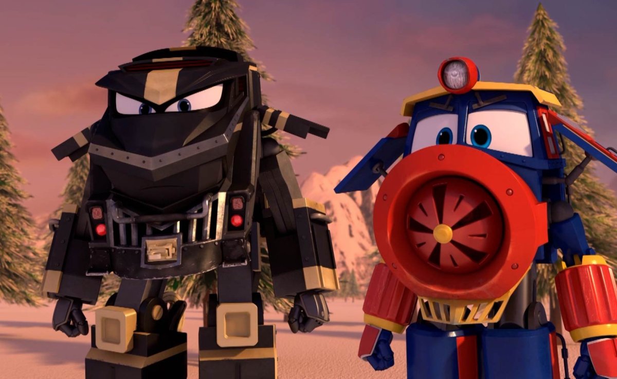 Роботы поезда Виктор и Дюк