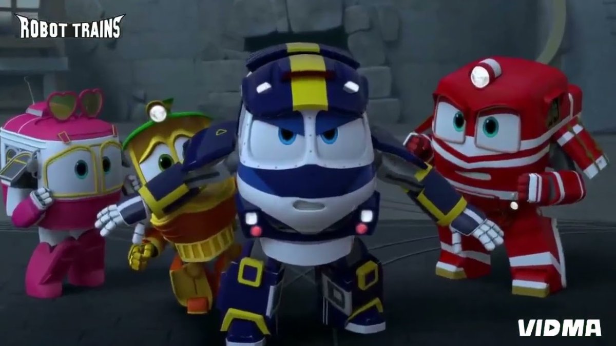 Роботы поезда джиннии макси