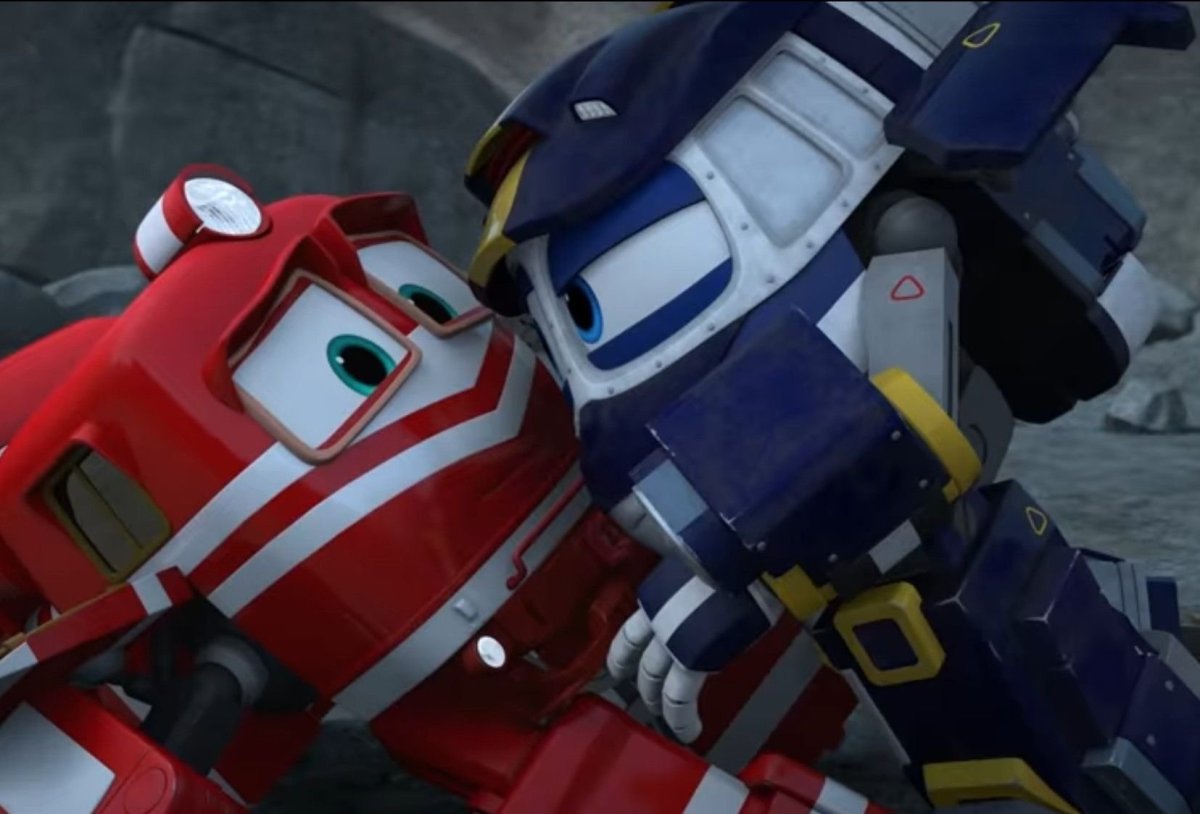 Роботы поезда Кей и Альф