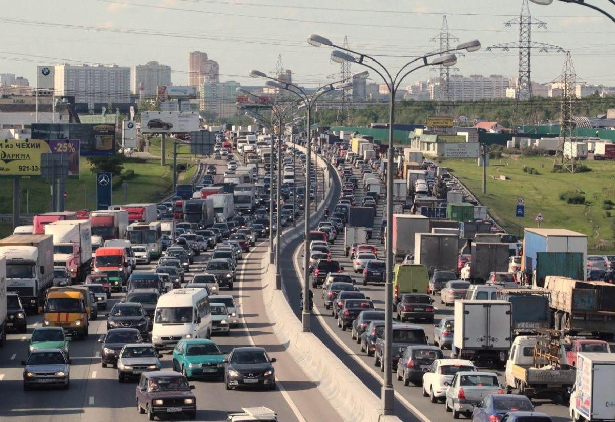 Самая большая пробка в Москве