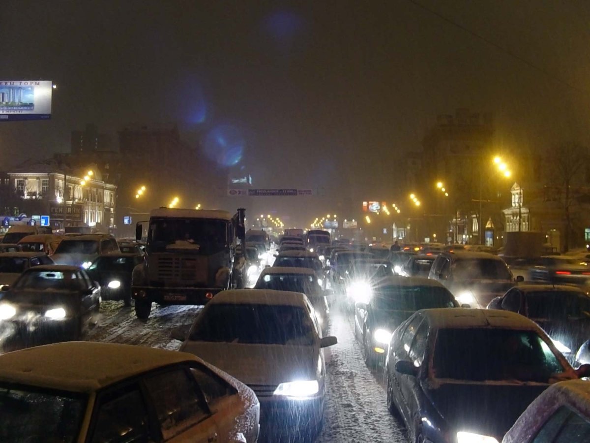 Ночной МКАД из машины