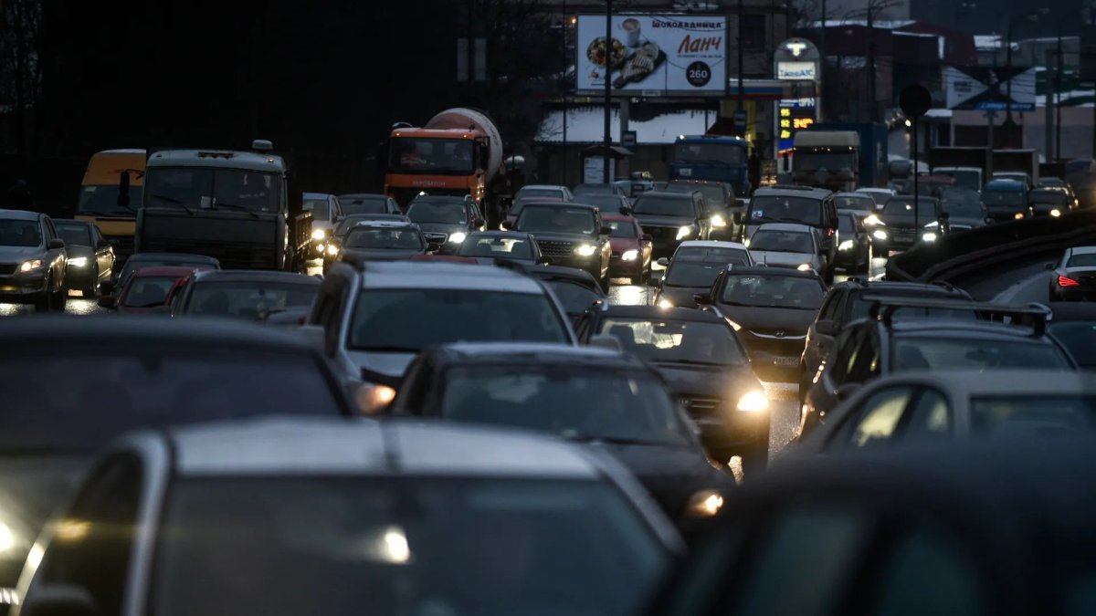 Вечерний час пик в Москве