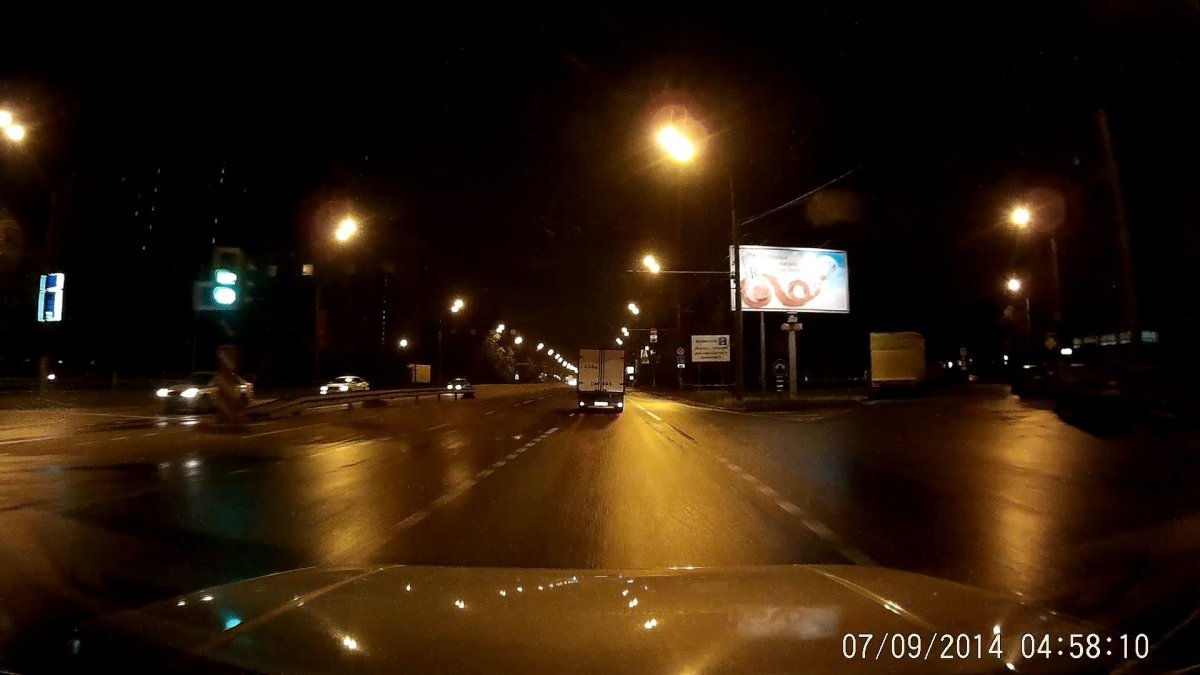 Ночная дорога фото из машины