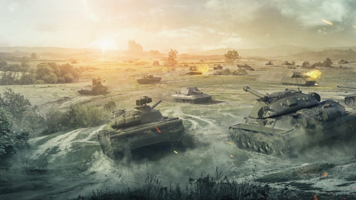 World of Tanks битва