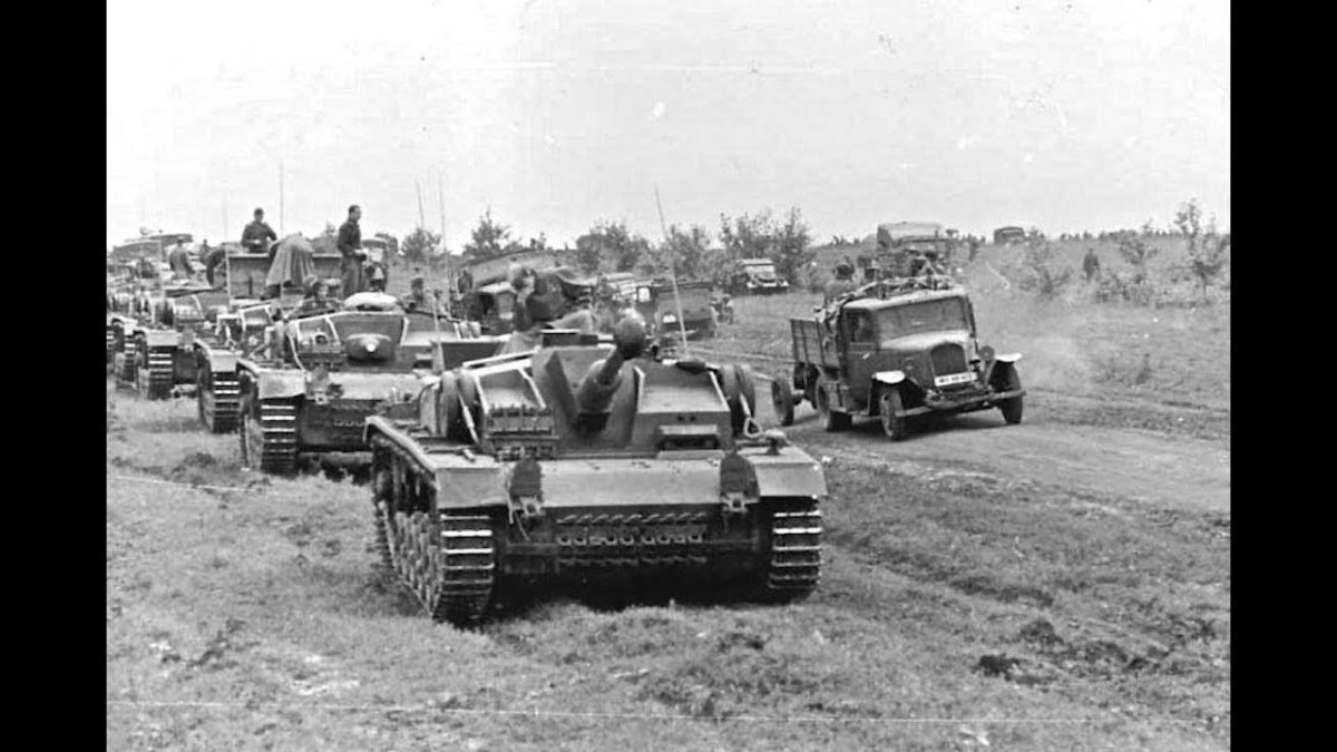 Наступление немецких танков 1941