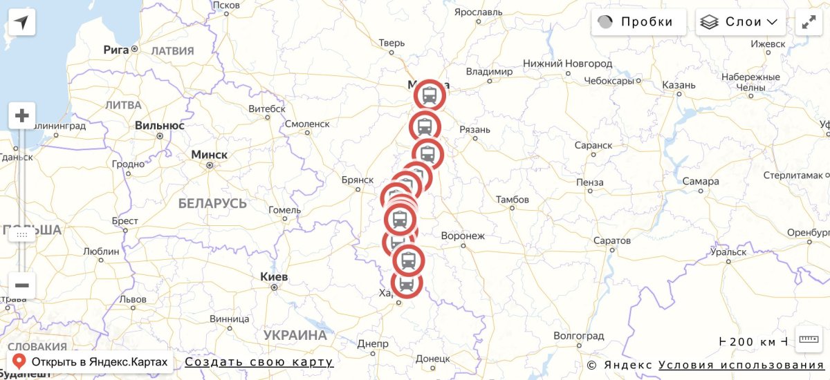 Ласточка 744 Белгород Москва остановки