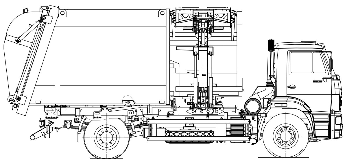КАМАЗ 53605 мусоровоз