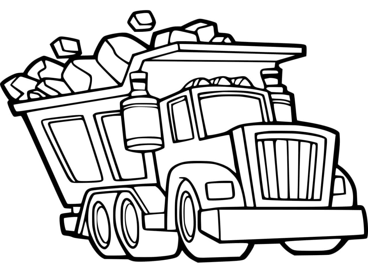 Раскраска. Самосвал