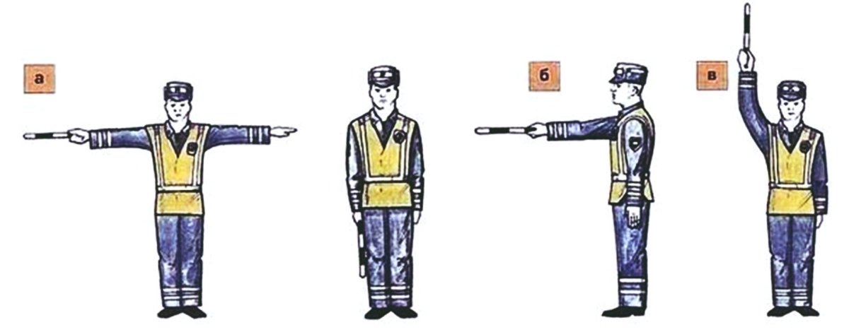 Знак регулировщика палка вверх