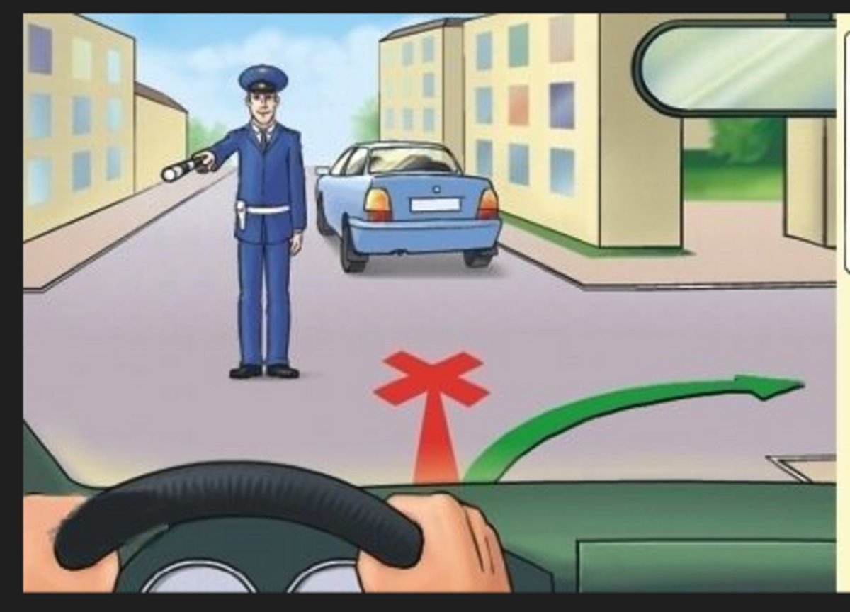 Сигнал регулировщика поворот