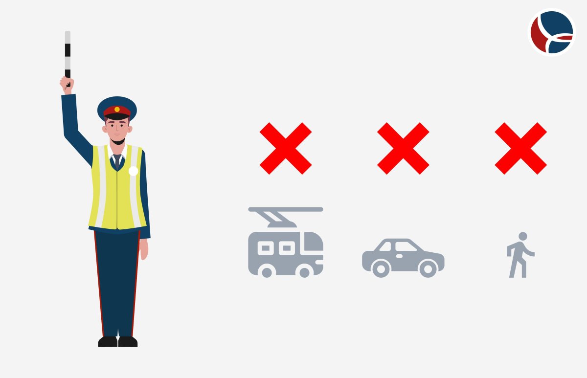 Сигнал свистком регулировщика