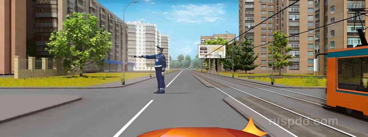 Вопрос с регулировщиком и трамваем