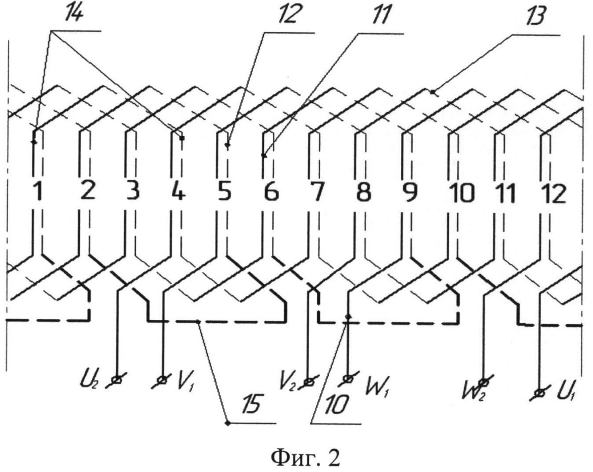 Схема обмотки электродвигателя Дуюнова