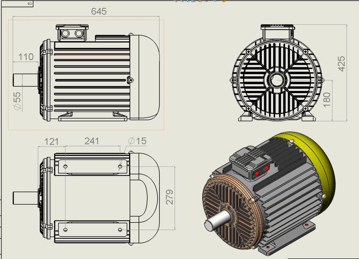 Электродвигатель 5а280м2