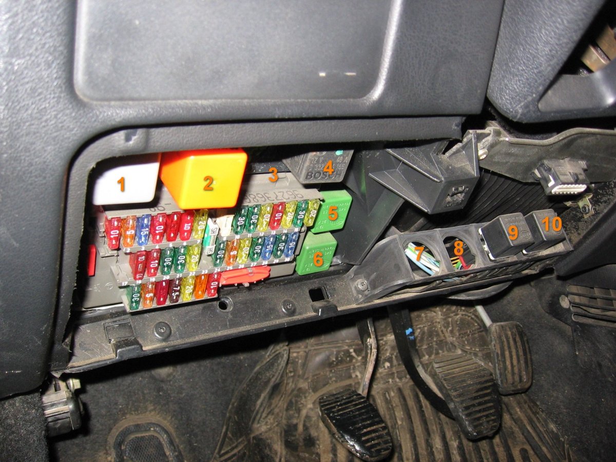 Предохранители Peugeot 306