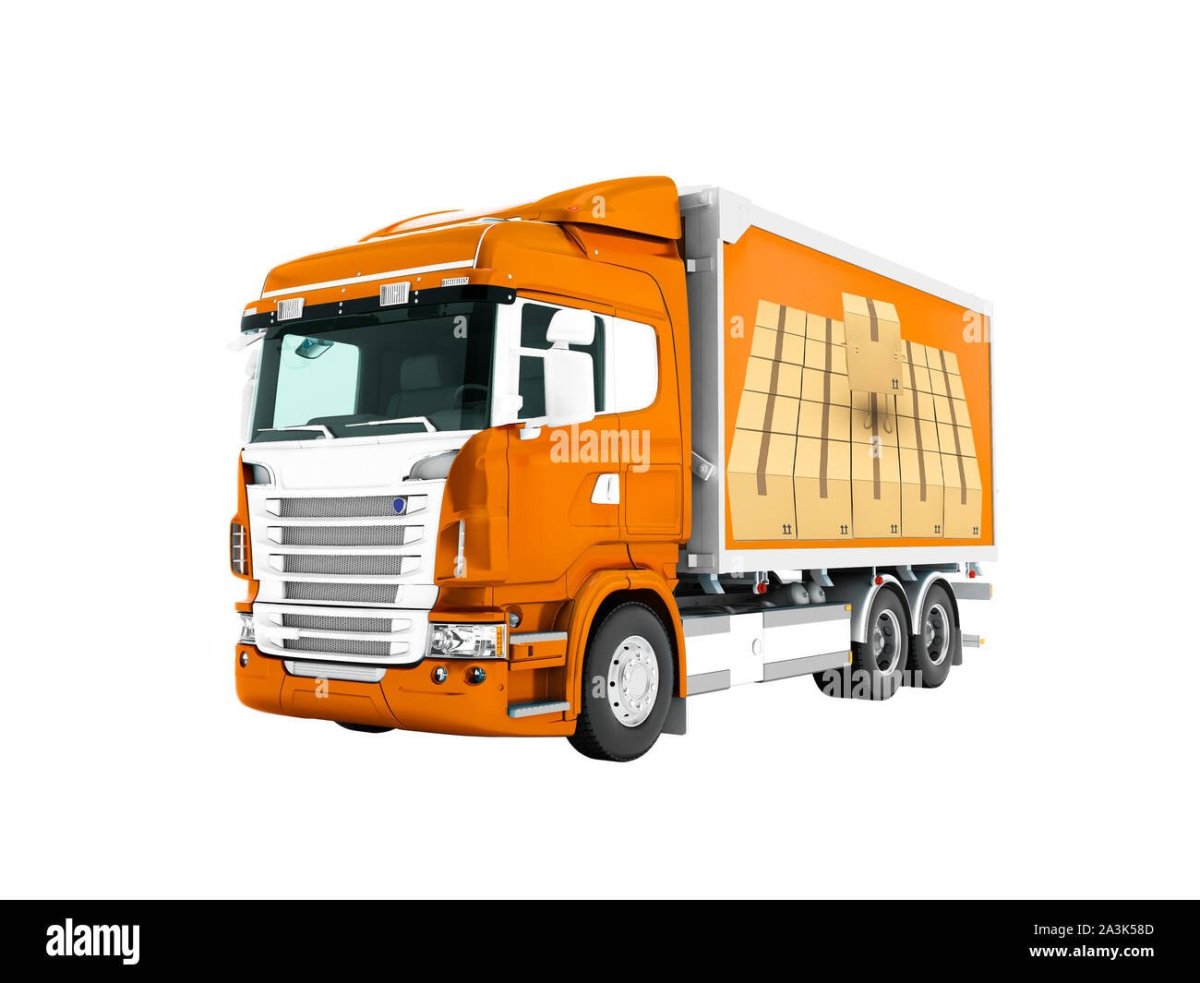 Оранжевая фура