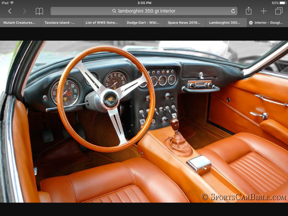Ламборгини 350 gt салон