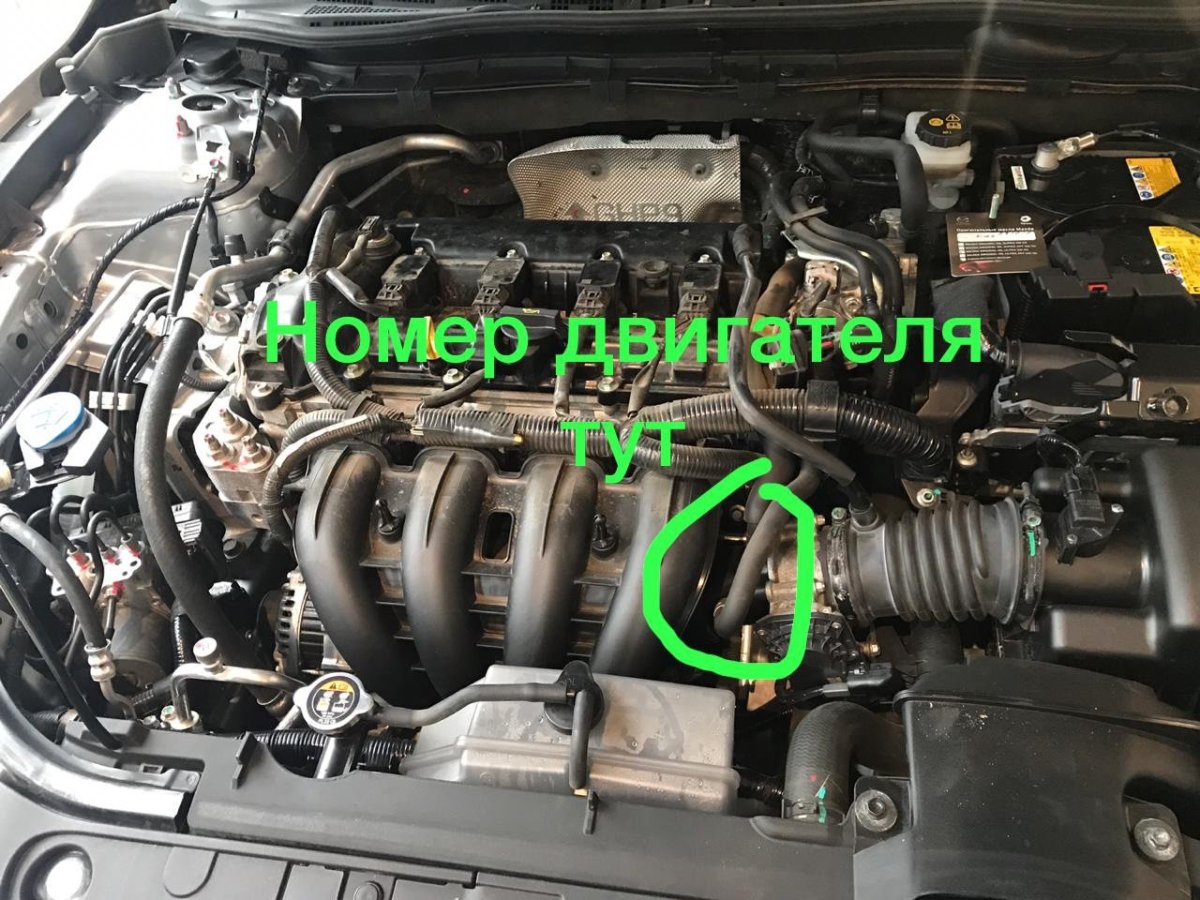 Номер двигателя Мазда 6 gg