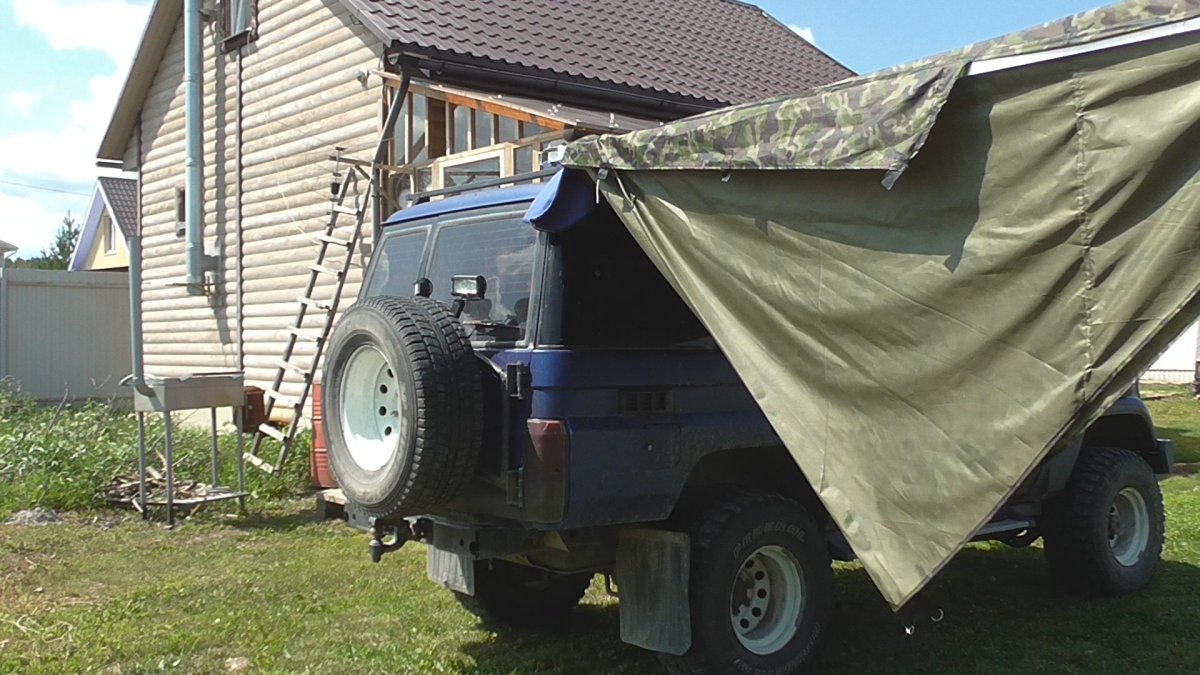 Маркиза автомобильная своими руками