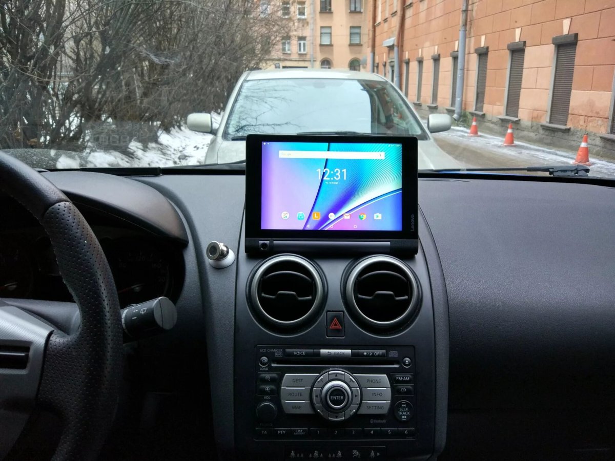 Nissan Qashqai 2008 штатный дисплей