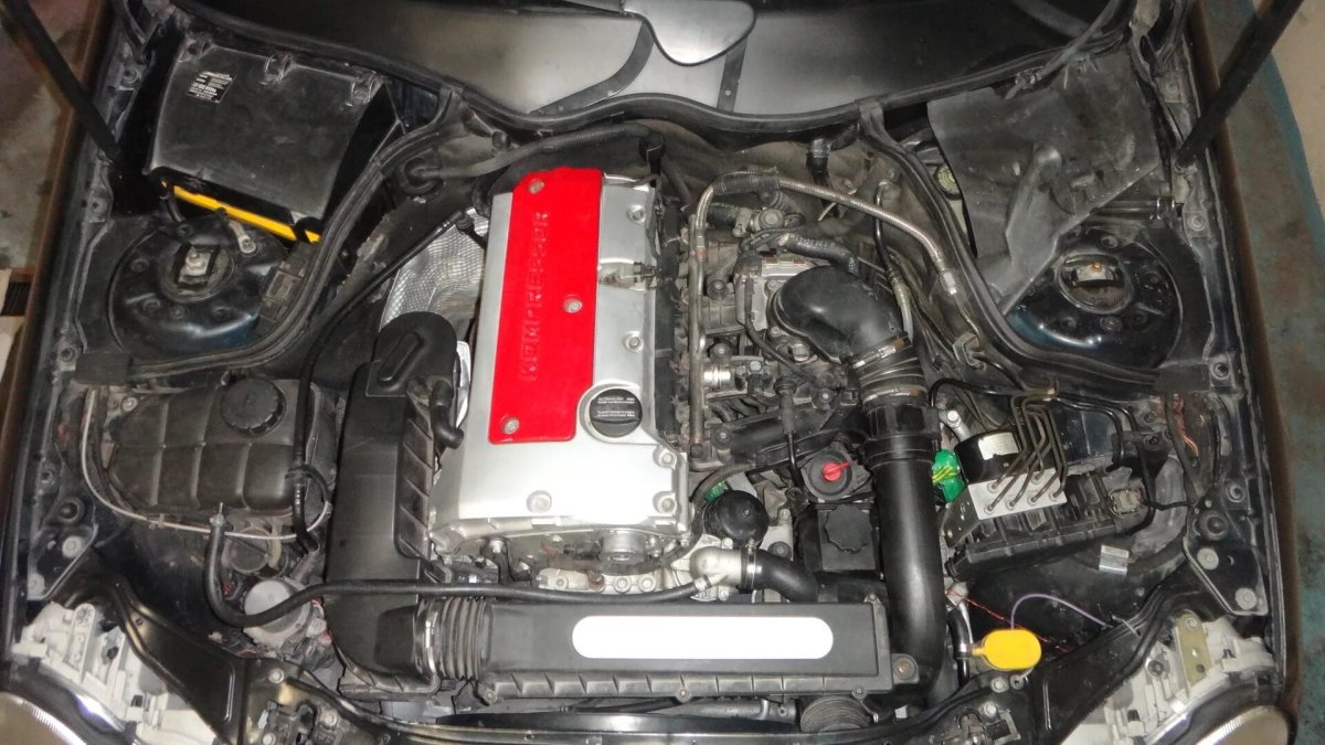Мерседес c200 Kompressor мотор