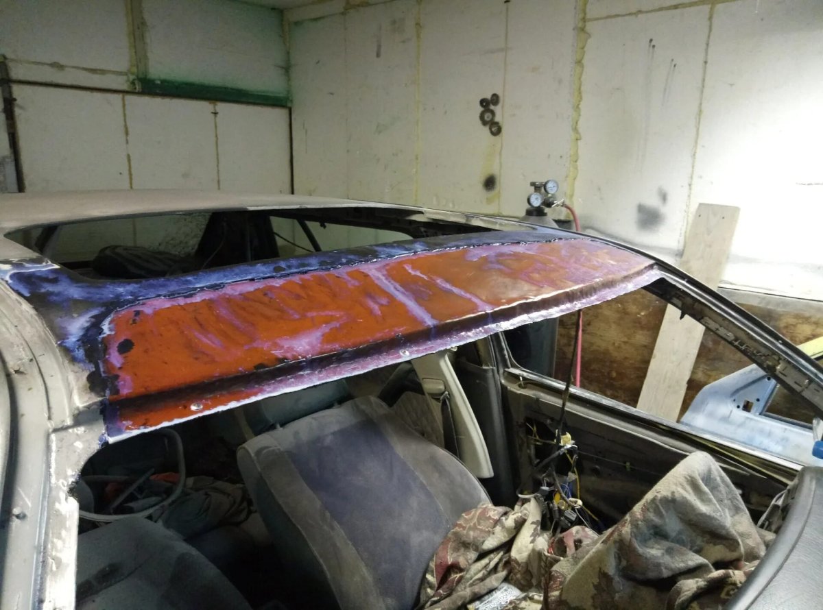 Ремонт крыши автомобиля